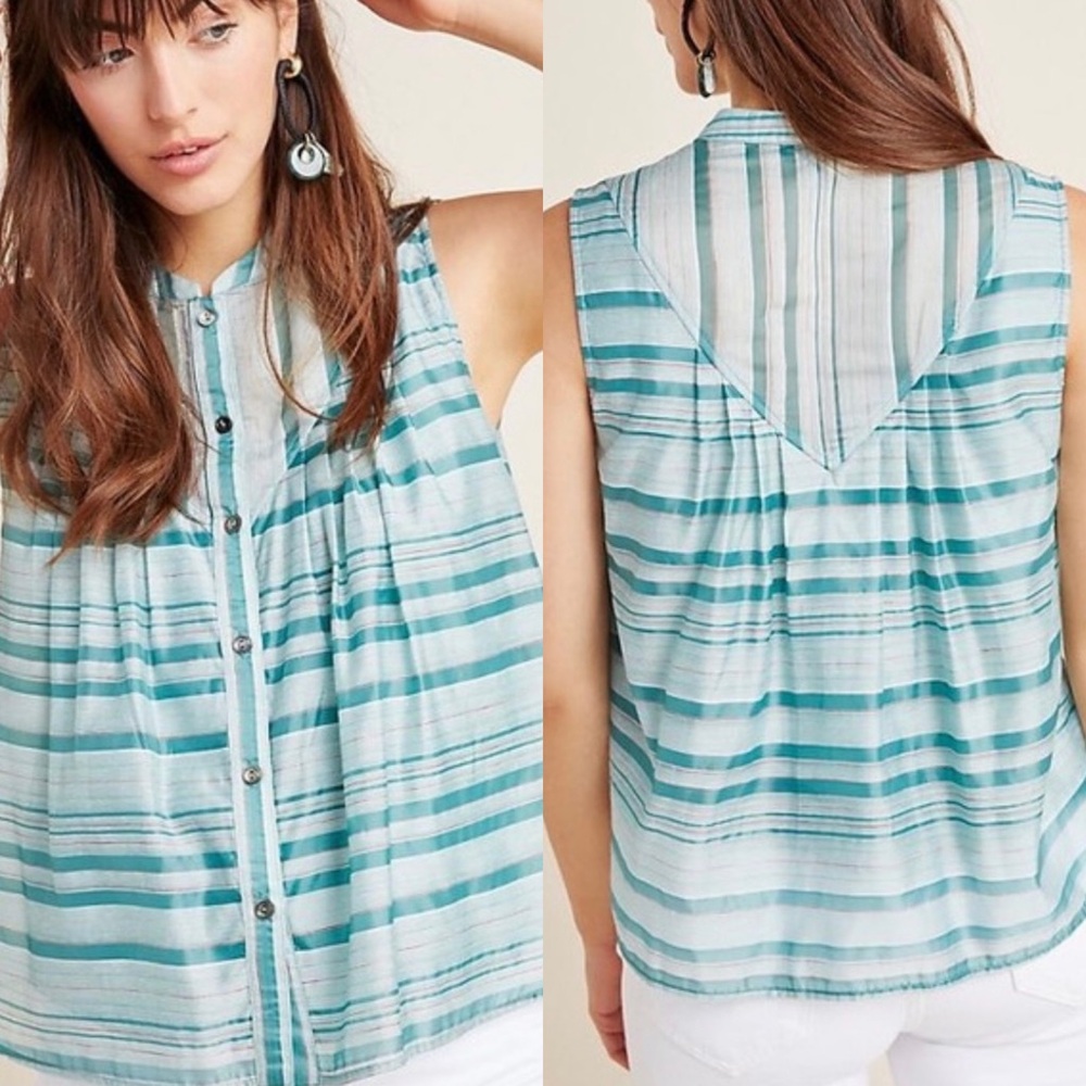 ANTHROPOLOGIE - Current Air Plaid Blouse